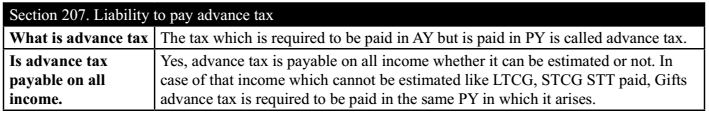 Section 207. Liability to pay Advance Tax